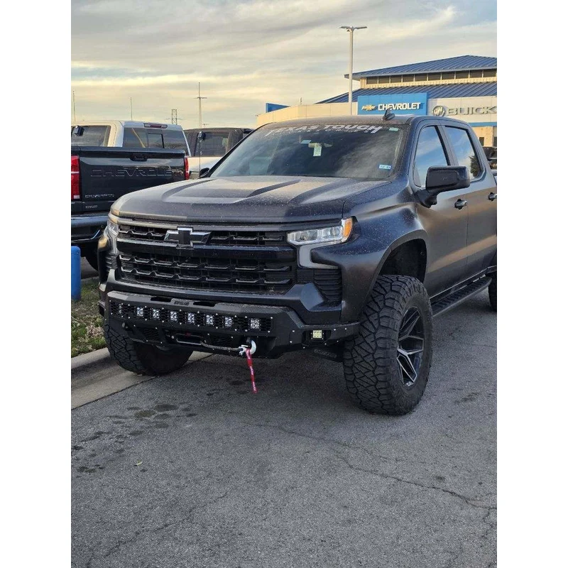 Bodyguard Freedom Front Base w/ Winch Mount - w/ sensor cutouts - Textured Black Powder Coat - w/ camera harness or pod Model LBC22AYTNB - Image 2