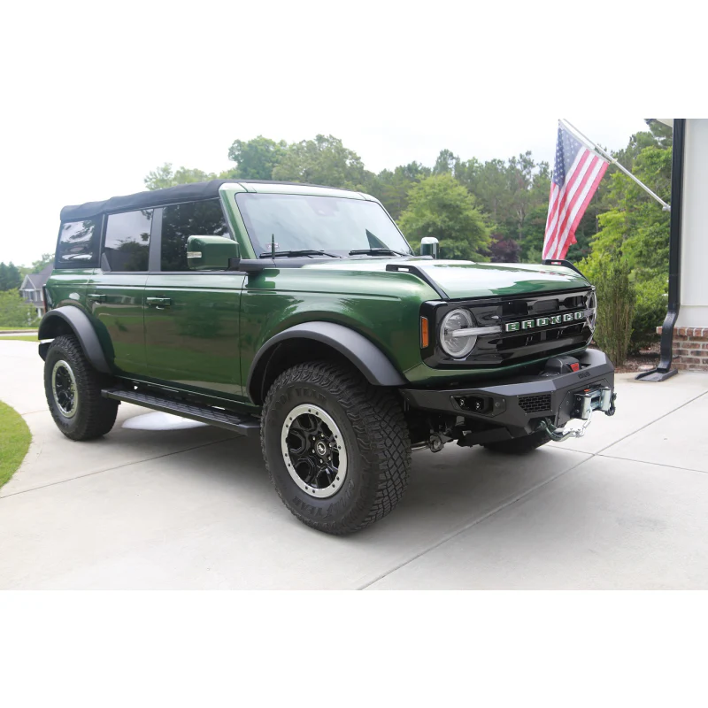 Bodyguard Freedom Front Base Winch Mount Sensor Cutouts Texture Black Powder Coat Model LAF21MYTNN - Image 4