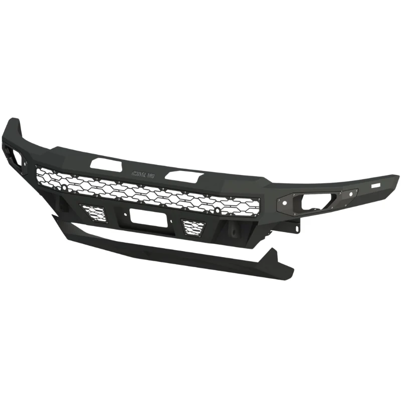 Bodyguard Freedom Front Base Winch Mount Sensor Cutouts W/O Mesh Grille No Camera Harness Texture Black Powder Coat Model LAR21LYTNN