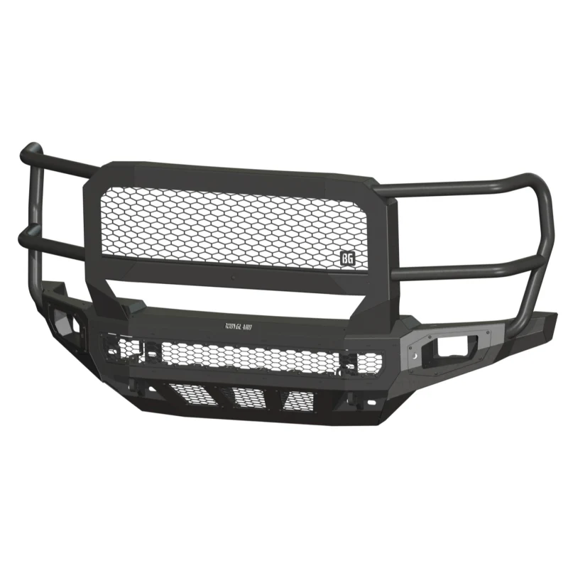 Bodyguard Freedom Front Extreme Non-Winch Sensor Cutouts W/ Mesh Grille No Camera Harness Bare Metal Model NEF23DYBMN