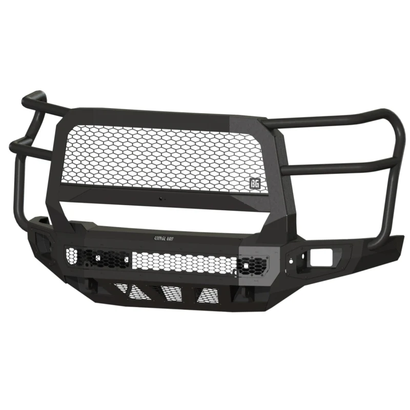 Bodyguard Freedom Front Extreme Non-Winch W/O Sensor Cutouts W/ Mesh Grille No Camera Harness Bare Metal Model NEC24BNBMN