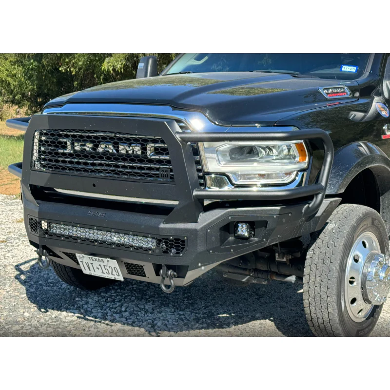 Bodyguard Freedom Front Extreme Non-Winch W/O Sensor Cutouts W/ Mesh Grille No Camera Harness Texture Black Powder Coat Model NER19DNTMN - Image 3