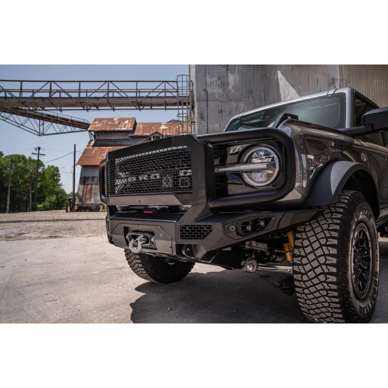 Bodyguard Freedom Front Extreme Winch Mount Sensor Cutouts No Camera Harness Bare Metal Model LEF21MYBNN - Image 5