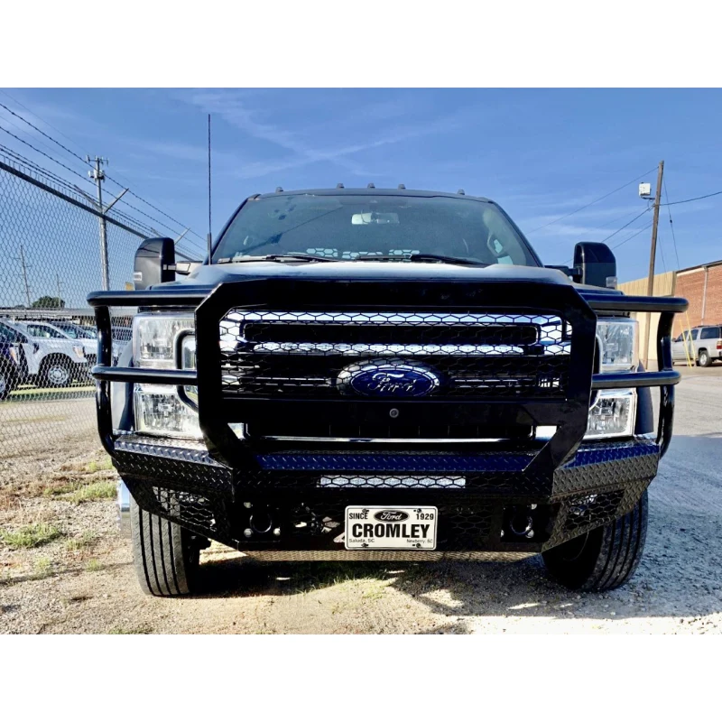 Bodyguard FT Front Extreme - No Sensors Fog Cutouts Receiver W/ Mesh Grille No Camera Harness Gloss Black Powder Coat **Fits 450/550 Trim** Model JEF17DNGMN - Image 2