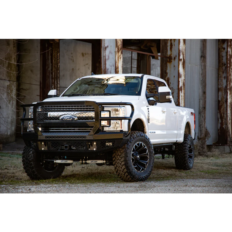 Bodyguard FT Front Extreme - No Sensors Fog Cutouts Receiver W/ Mesh Grille No Camera Harness Texture Black Powder Coat Model JEF17BNTMN - Image 2