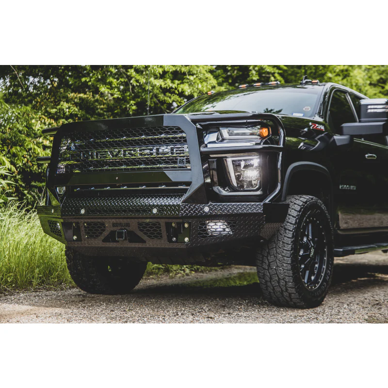 Bodyguard FT Front Extreme - Sensor Cutouts Fog Cutouts Receiver W/ Mesh Grille No Camera Harness Gloss Black Powder Coat Model JEC20BYGMN - Image 3