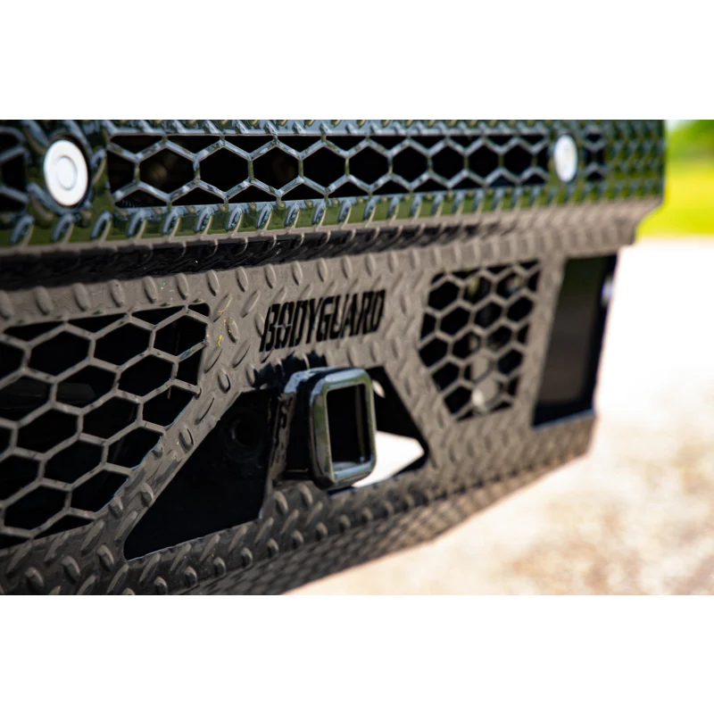 Bodyguard FT Front Extreme - Sensor Cutouts Fog Cutouts Receiver W/ Mesh Grille No Camera Harness Texture Black Powder Coat Model JEF23BYTMN - Image 4