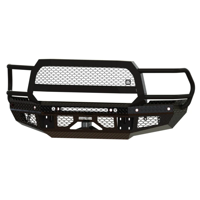 Bodyguard FT Front Extreme Sensor Cutouts Fog Cutouts Receiver W/ Mesh Grille No Camera Harness Texture Black Powder Coat Model JER10BYTMN