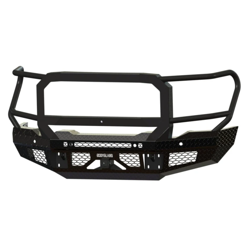 Bodyguard FT Front Extreme - Sensor Cutouts Fog Cutouts Receiver W/ Mesh Grille With Camera Harness Bare Metal Model JEG20BYBMH - Image 5