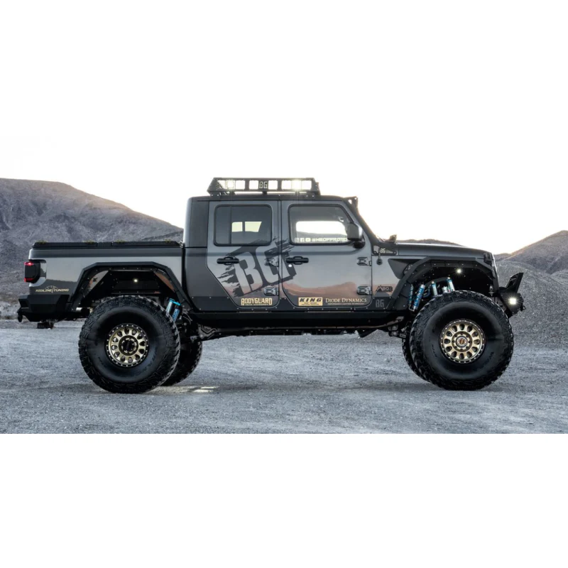 Bodyguard Gladiator Fender System - Narrow Version Front And Rear Liners And Fender Flares Texture Black Powder Coat Model 51351T - Image 2
