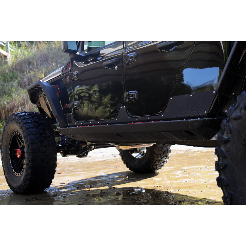 Bodyguard Rock Sliders With Body Cladding 4 Door Texture Black Powder Coat Model 22280T - Image 4