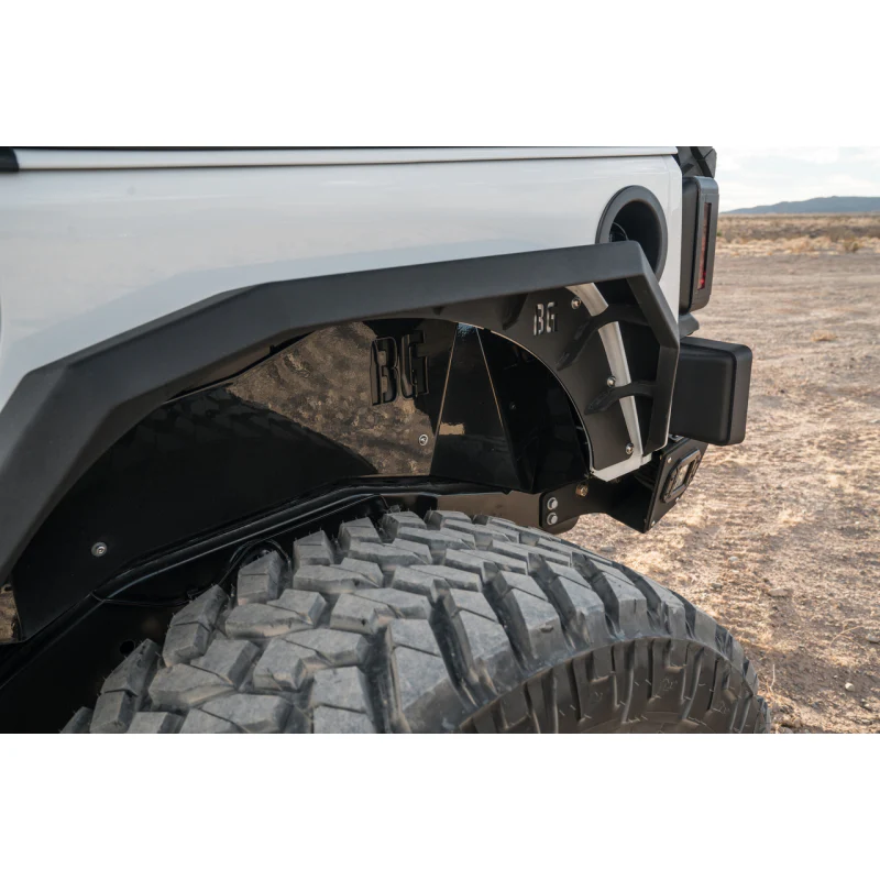 Bodyguard JK Fender System - Front And Rear Liners And Fender Flares Bare Metal Model 40898B - Image 3
