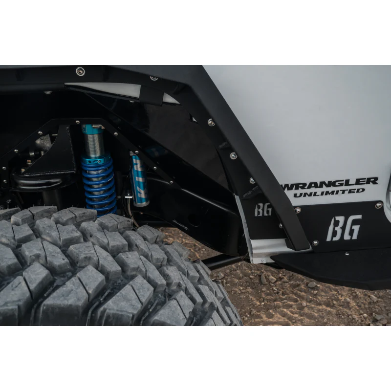 Bodyguard JK Fender System - Front And Rear Liners And Fender Flares Texture Black Powder Coat Model 40898T - Image 4