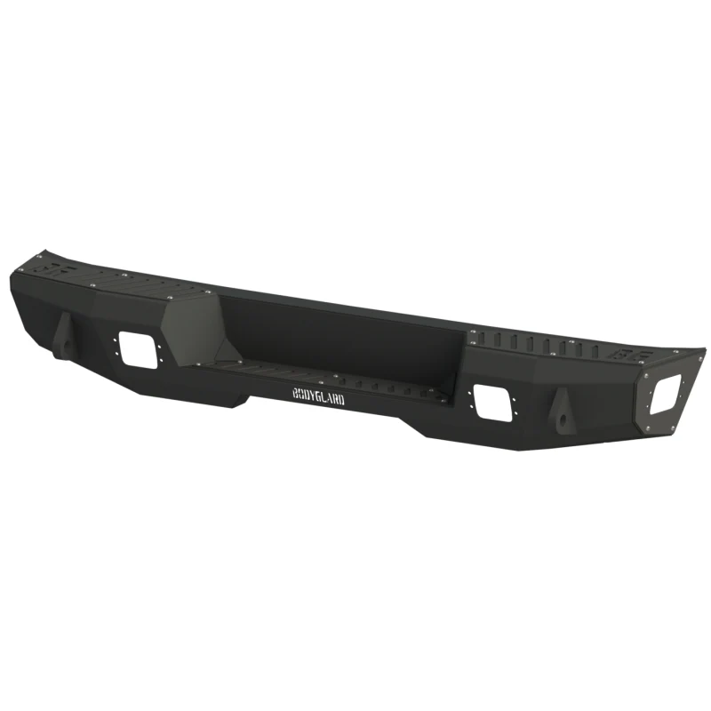 Bodyguard JK Rear Bumper Stubby Reverse Light Cutouts End Cap Light Cutouts Bare Metal Model 63647B