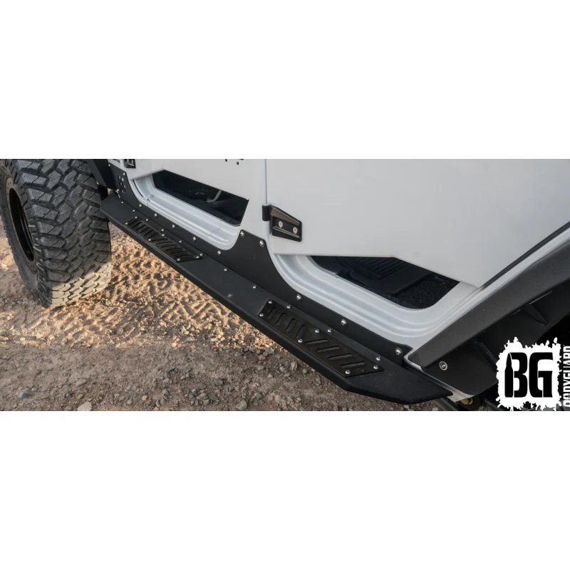 Bodyguard Rock Sliders With Body Cladding 4 Door Bare Metal Model 95441B - Image 3