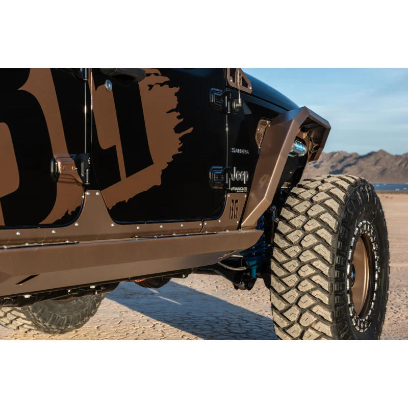 Bodyguard JL Fender System - Narrow Version Front And Rear Liners And Fender Flares Texture Black Powder Coat Model 20075T - Image 5
