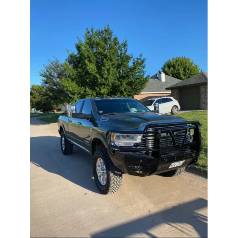 Bodyguard T2 Front Extreme - Sensor Cutouts Factory Fog Cutouts Receiver Hitch W/ Mesh Grille No Camera Harness Texture Black Powder Coat Model EER19BYHTMN - Image 2