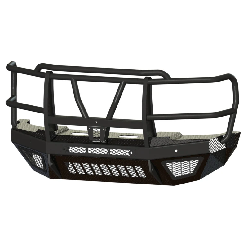 Bodyguard T2 Front Extreme - Sensor Cutouts Factory Fog Cutouts Receiver Skid Plate W/O Mesh Grille No Camera Harness Bare Metal *Fits Oem F450/550 Fender Trim* Model EEF23DYHBNN
