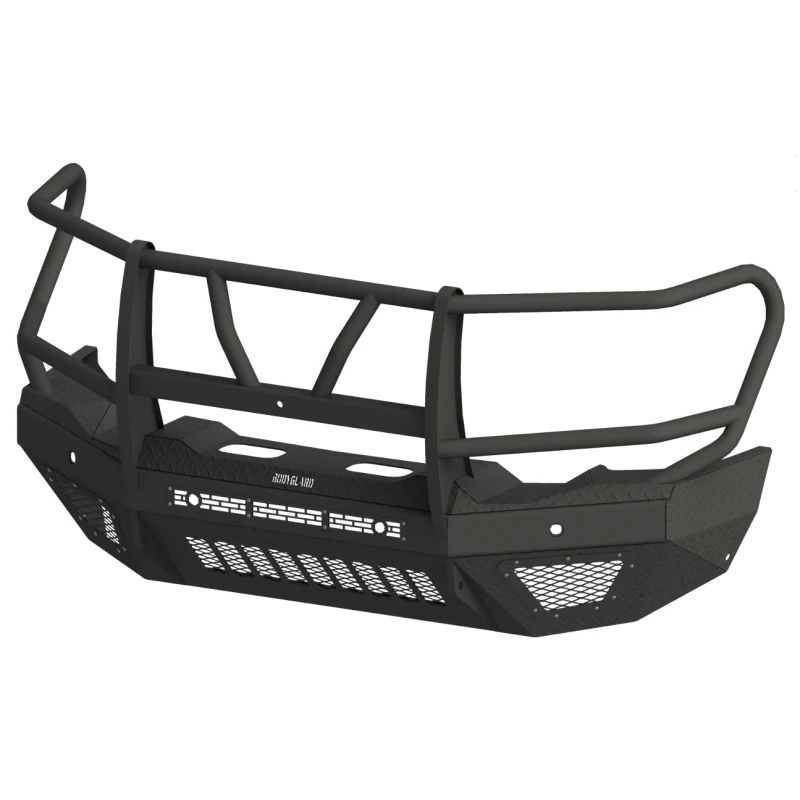 Bodyguard T2 Front Extreme - Sensor Cutouts Factory Fog Cutouts Standard Skid Plate W/O Mesh Grille With Camera Harness Texture Black Powder Coat Model EEC19AYRTNH