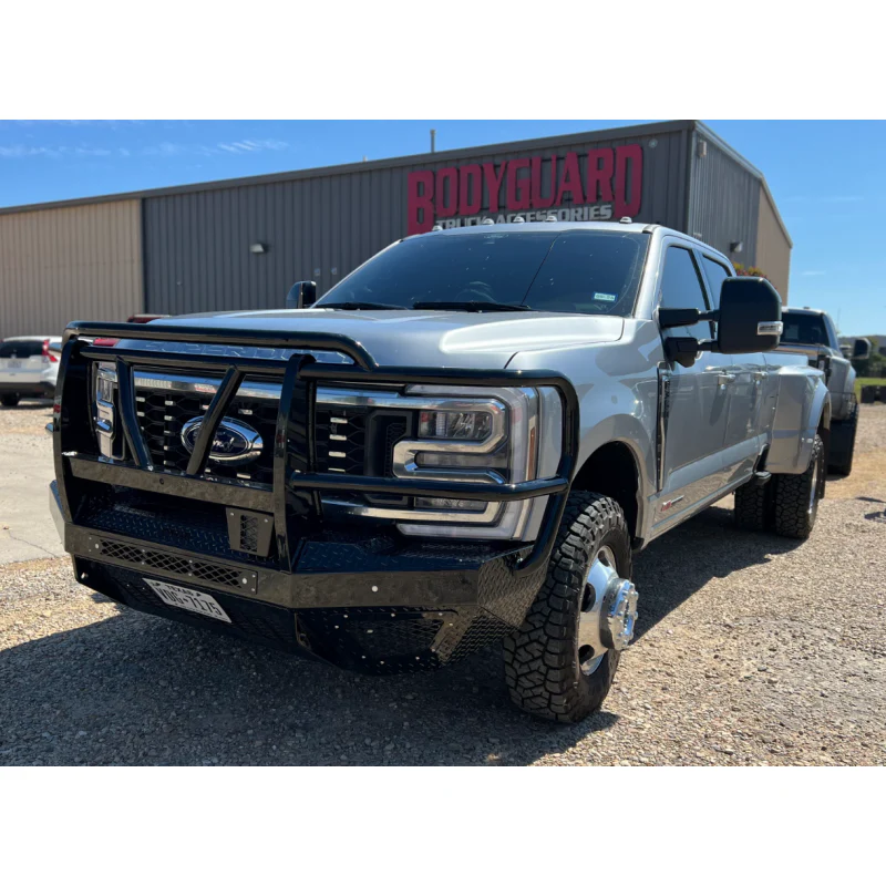 Bodyguard T2 Front Extreme - Sensor Cutouts Factory Fog Cutouts Standard Skid Plate W/O Mesh Grille With Camera Harness Texture Black Powder Coat Model EEF23BYRTNH - Image 5