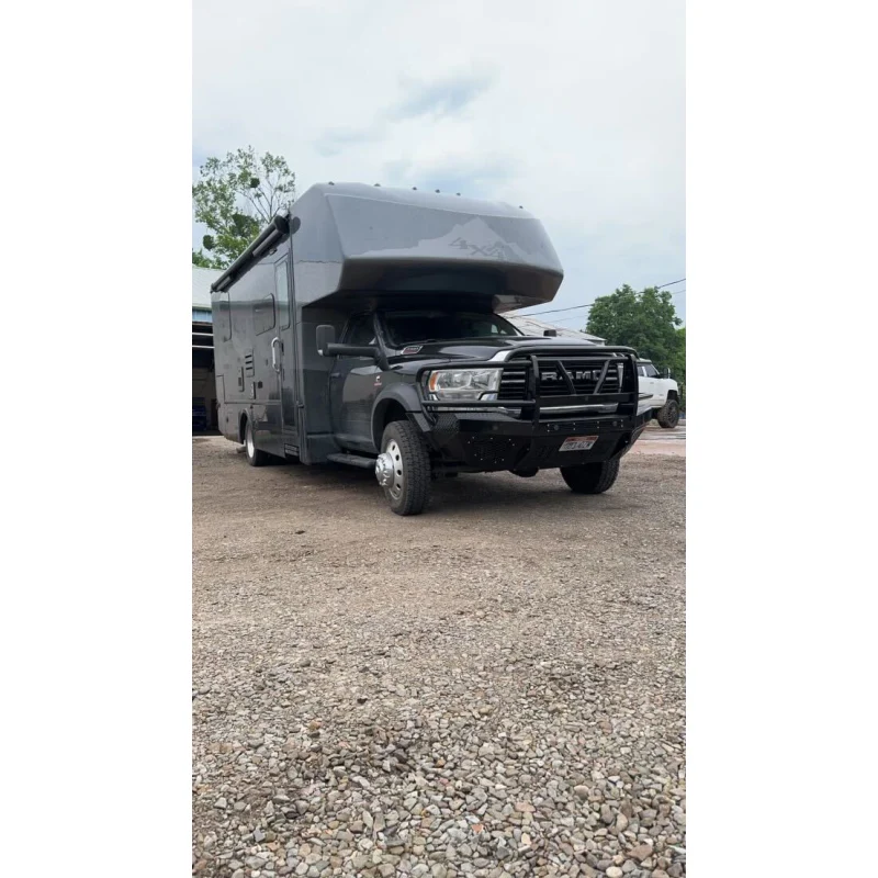 Bodyguard T2 Front Extreme - Sensor Cutouts Factory Fog Cutouts Winch Mount Skid Plate W/O Mesh Grille With Camera Harness Texture Black Powder Coat Model EER19BYWTNH - Image 3