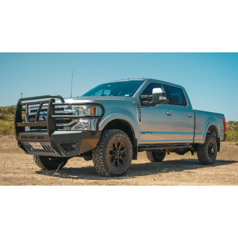 Bodyguard T2 Front Extreme - W/O Sensor Cutouts Factory Fog Cutouts Receiver Hitch W/O Mesh Grille With Camera Harness Gloss Black Powder Coat Model EEF17BNHGNH - Image 4