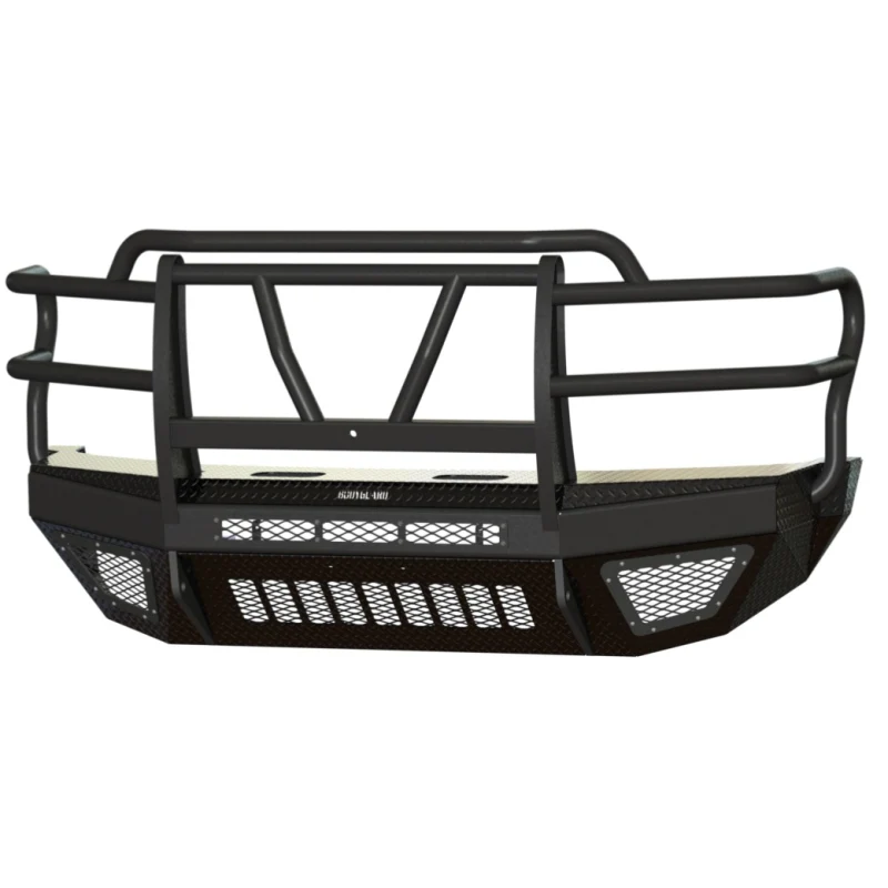 Bodyguard T2 Front Extreme - W/O Sensor Cutouts Factory Fog Cutouts Winch Mount Skid Plate W/O Mesh Grille No Camera Harness Bare Metal **Fits 450/550 Fender Trim** Model EEF17DNWBNN