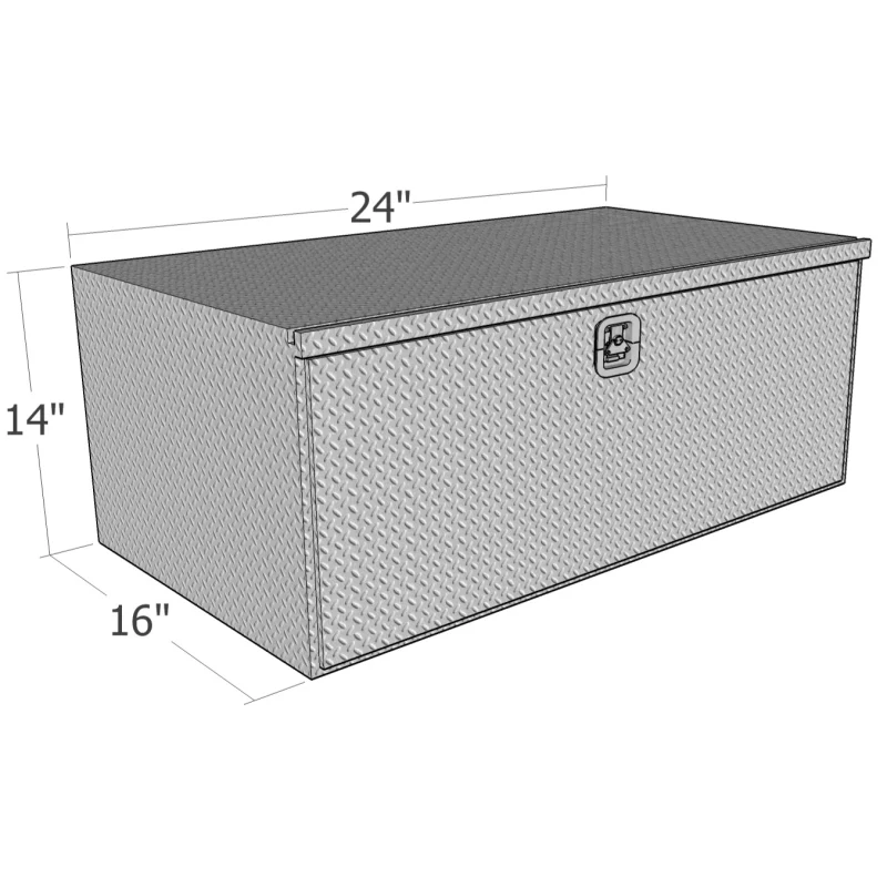 Brute 16" X 14" X 24"L HD Under Body - Diamond, Drop Down Door Model HUB141624 - Image 2