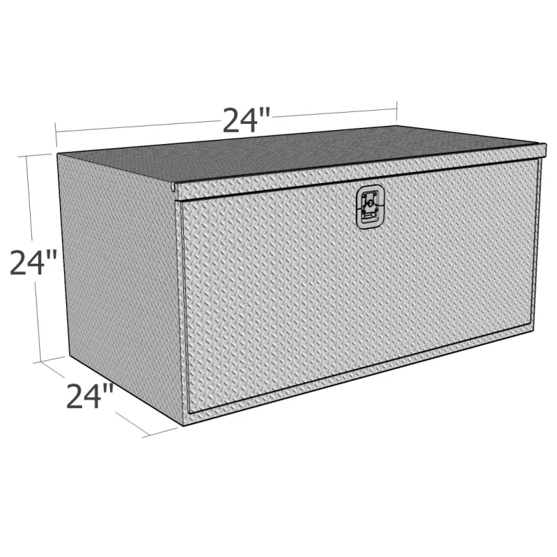 Brute 24" X 24" X 24"L HD Under Body - Diamond, Drop Down Door Model HUB2424 - Image 2