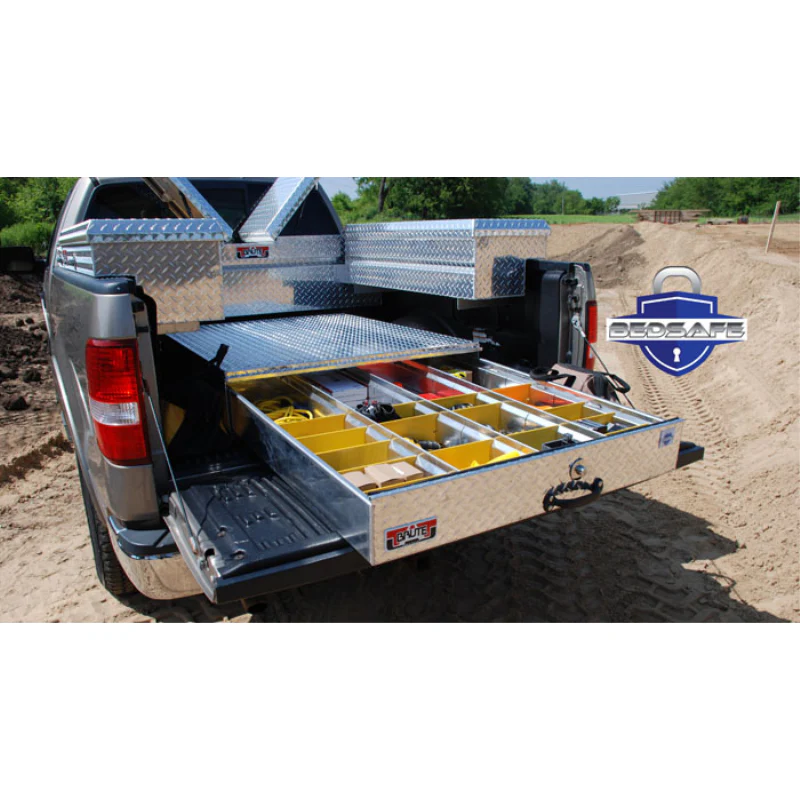 Brute 40" X 9.5" X 48" X W/ Diamond Tread, Bed Safe Roller Drawer Box Model HBS308 - Image 2