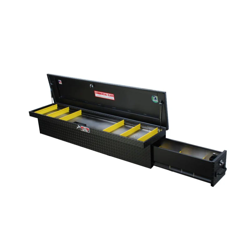 Brute 70" Side Mount Tool Textured Black W/ Rear Bed Safe Roller Drawer Drivers Side Model RB7670D-BT - Image 2