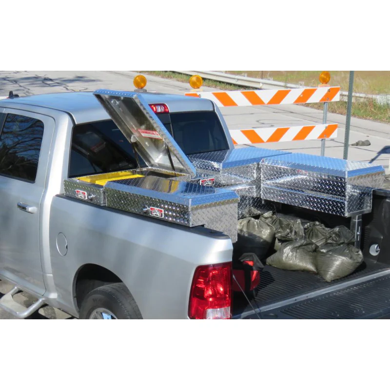 Brute Crossover Tool Box Gull Wing Lid Bright Aluminum Full Size Extra Deep Model RB157GW - Image 2