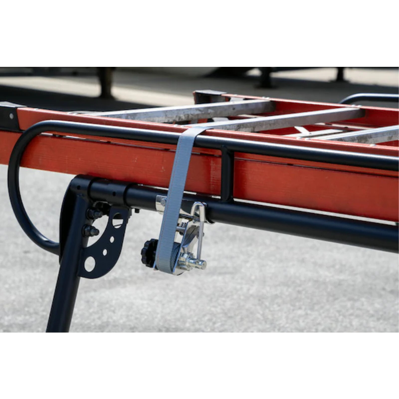 Buyers Products 1-1/2 Inch x 7 Foot Stainless Steel Ladder Rack Ratchet Tie Down Tube Mount with Double J Hooks Model 5480008 - Image 8