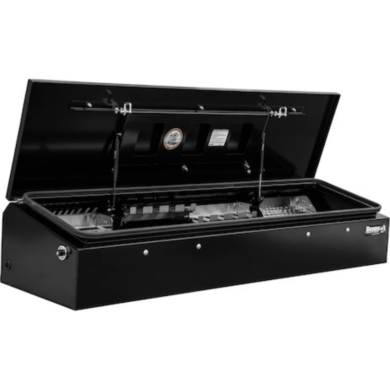 Buyers Products 14x20x72 Heavy-Duty Flatbed Contractor Truck Tool Box Series with Flip-Up Door Gloss Black Steel Model 1703945 - Image 4