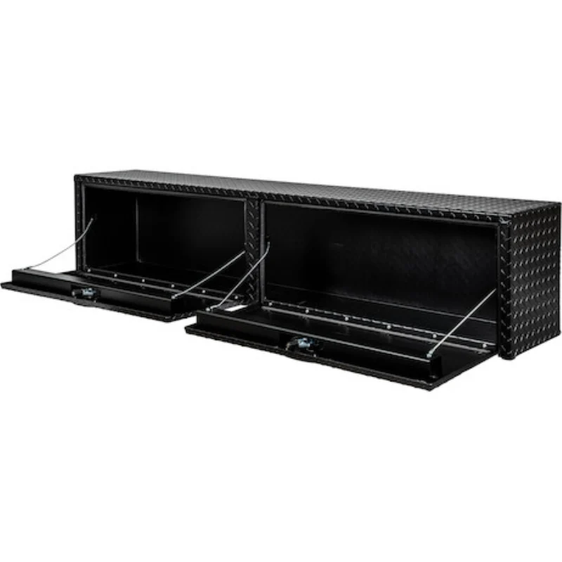 Buyers Products 18x16x90 Textured Matte Black Diamond Tread Aluminum Topsider Truck Box Model 1722565 - Image 9