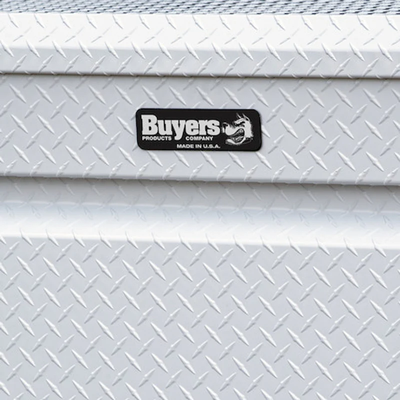 Buyers Products 18x20x71 Inch Gloss White Diamond Tread Aluminum Crossover Truck Tool Box Model 1749435 - Image 10