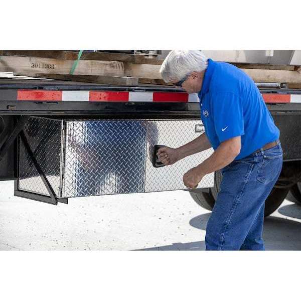 Buyers Products 24x24x36 Inch Diamond Tread Aluminum Underbody Truck Box - Double Barn Door, 3-Point Compression Latch Model 1702235 - Image 12