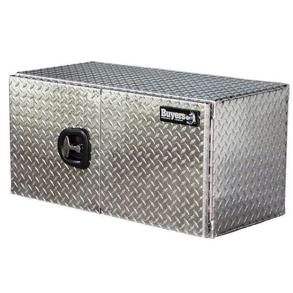 Buyers Products 24x24x36 Inch Diamond Tread Aluminum Underbody Truck Box - Double Barn Door, 3-Point Compression Latch Model 1702235 - Image 3