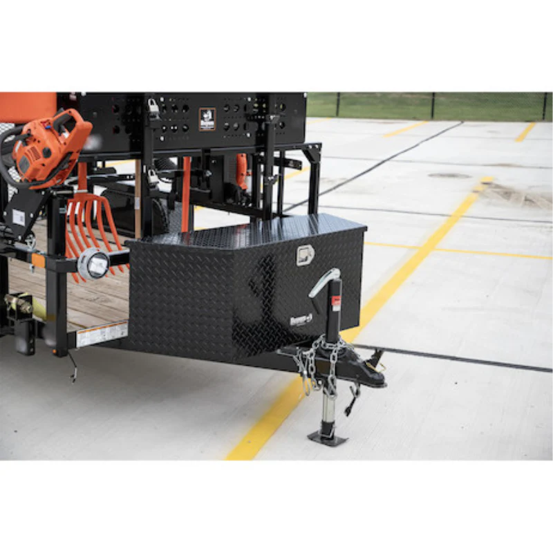 Buyers Products 35 Inch Wide Gloss Black Diamond Tread Aluminum Trailer Tongue Truck Box Model 1721383 - Image 9