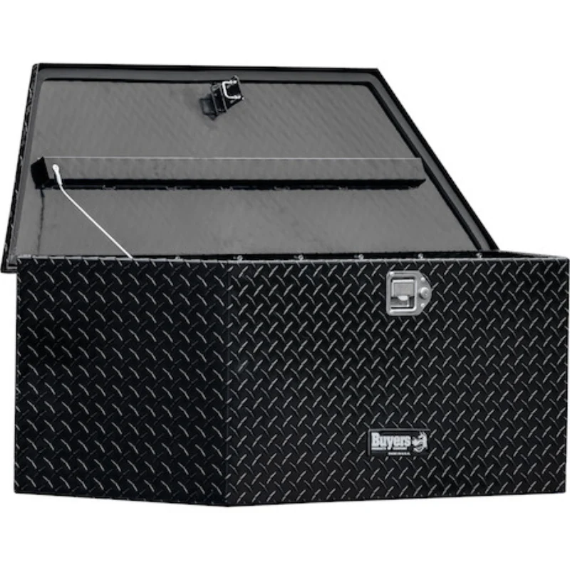 Buyers Products 49 Inch Wide Gloss Black Diamond Tread Aluminum Trailer Tongue Truck Box Model 1721388 - Image 3