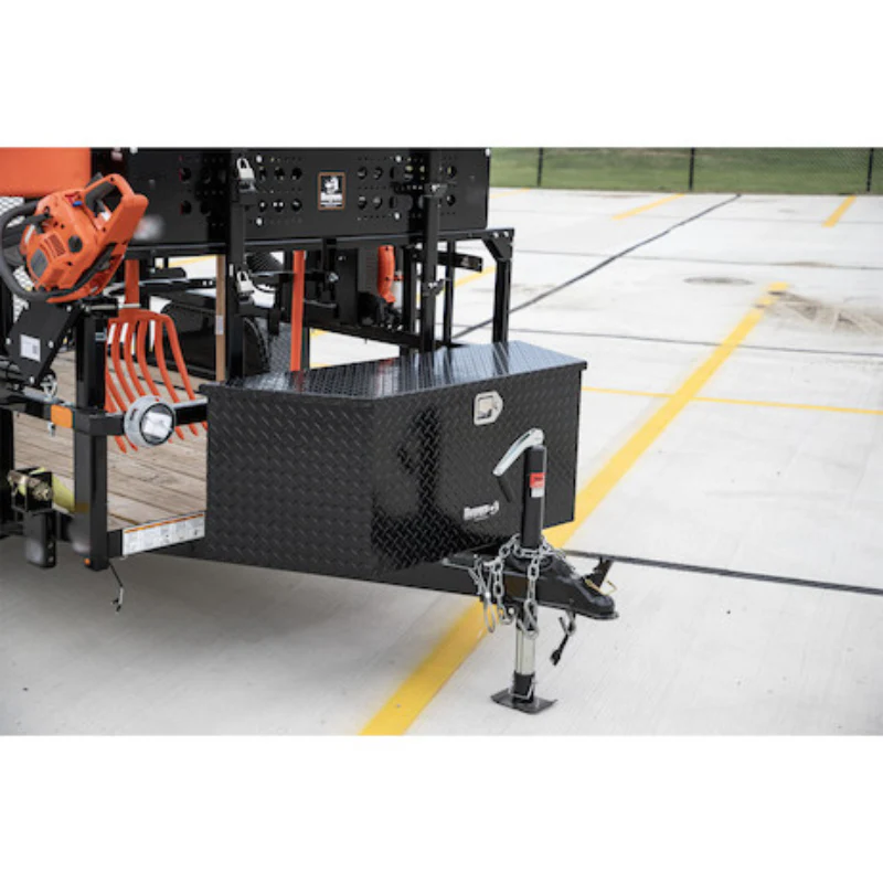 Buyers Products 49 Inch Wide Gloss Black Diamond Tread Aluminum Trailer Tongue Truck Box Model 1721388 - Image 7