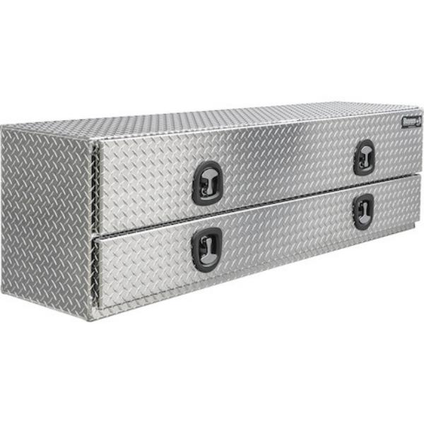 Buyers Products Flatbed Contractor Top Mount Truck Box With Drop Down Doors 96" Aluminum Model 1701593 - Image 16