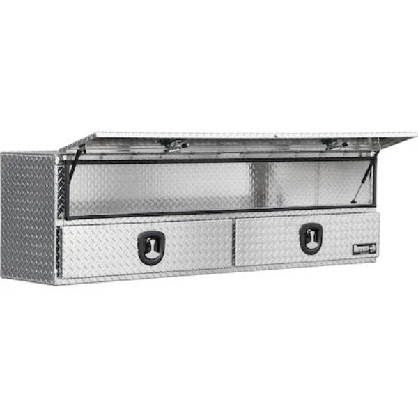 Buyers Products Flatbed Contractor Top Mount Truck Box With Drawers 88" Aluminum Model 1701683 - Image 5