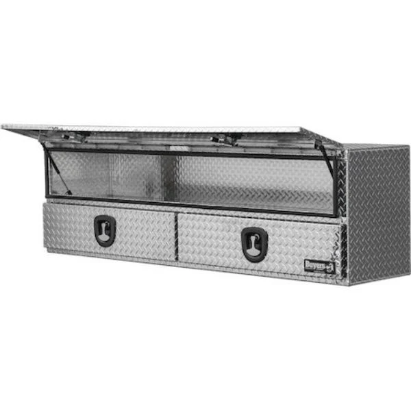 Buyers Products Flatbed Contractor Top Mount Truck Box With Drawers 88" Aluminum Model 1701683 - Image 6