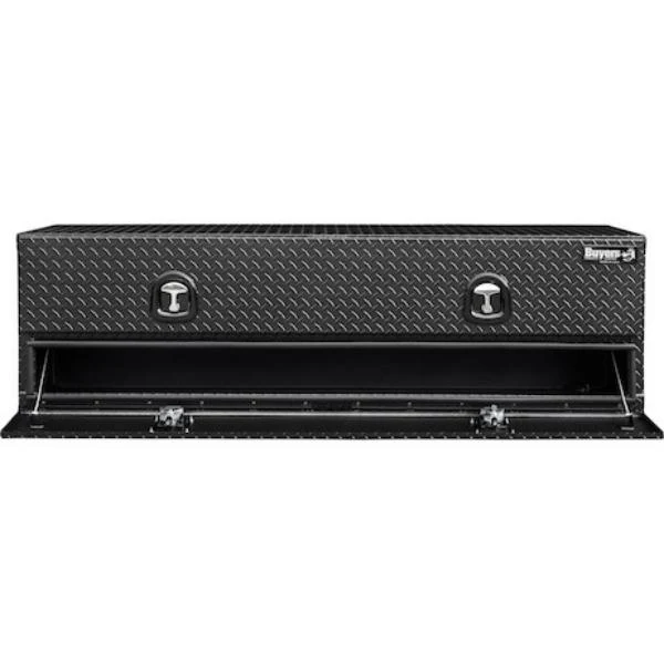 Buyers Products Flatbed Contractor Top Mount Truck Box With Drop Down Doors 72" Matte Black Aluminum Model 1722578 - Image 10