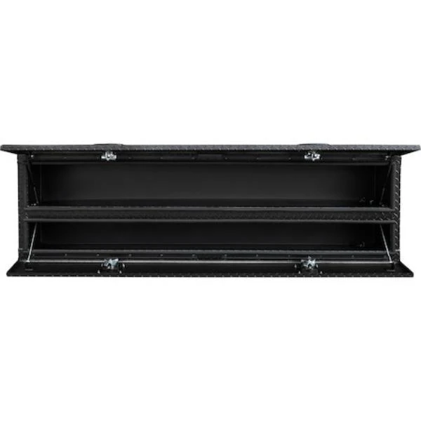 Buyers Products Flatbed Contractor Top Mount Truck Box With Drop Down Doors 72" Matte Black Aluminum Model 1722578 - Image 11