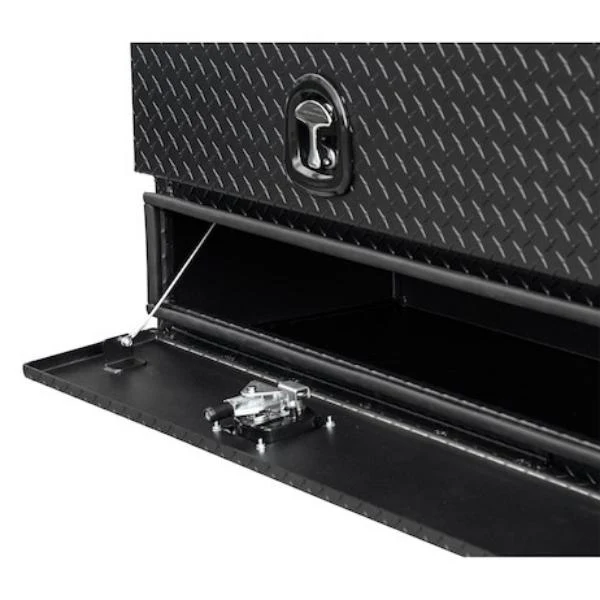 Buyers Products Flatbed Contractor Top Mount Truck Box With Drop Down Doors 72" Matte Black Aluminum Model 1722578 - Image 7