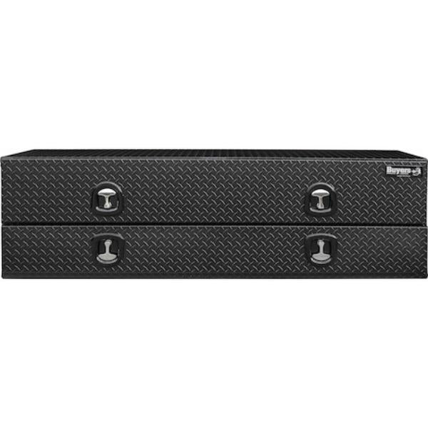 Buyers Products Flatbed Contractor Top Mount Truck Box With Drop Down Doors 72" Matte Black Aluminum Model 1722578 - Image 9