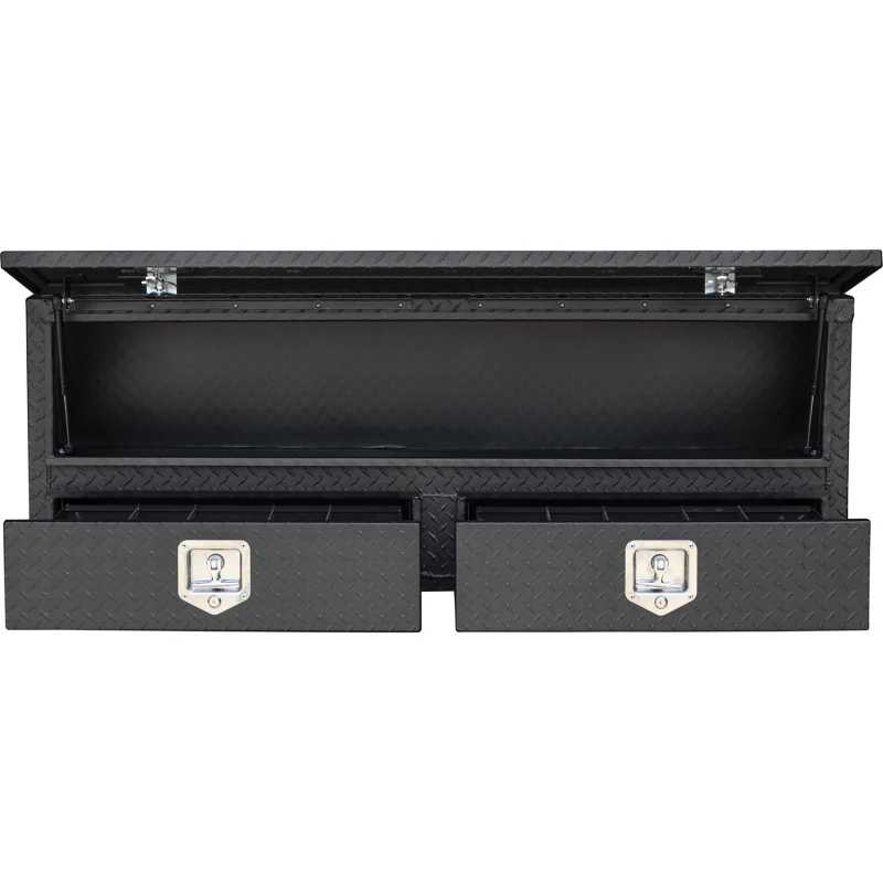 Buyers Products Pickup Contractor Top Mount Truck Box With Drawers 72" Matte Black Aluminum 1735641 - Image 10