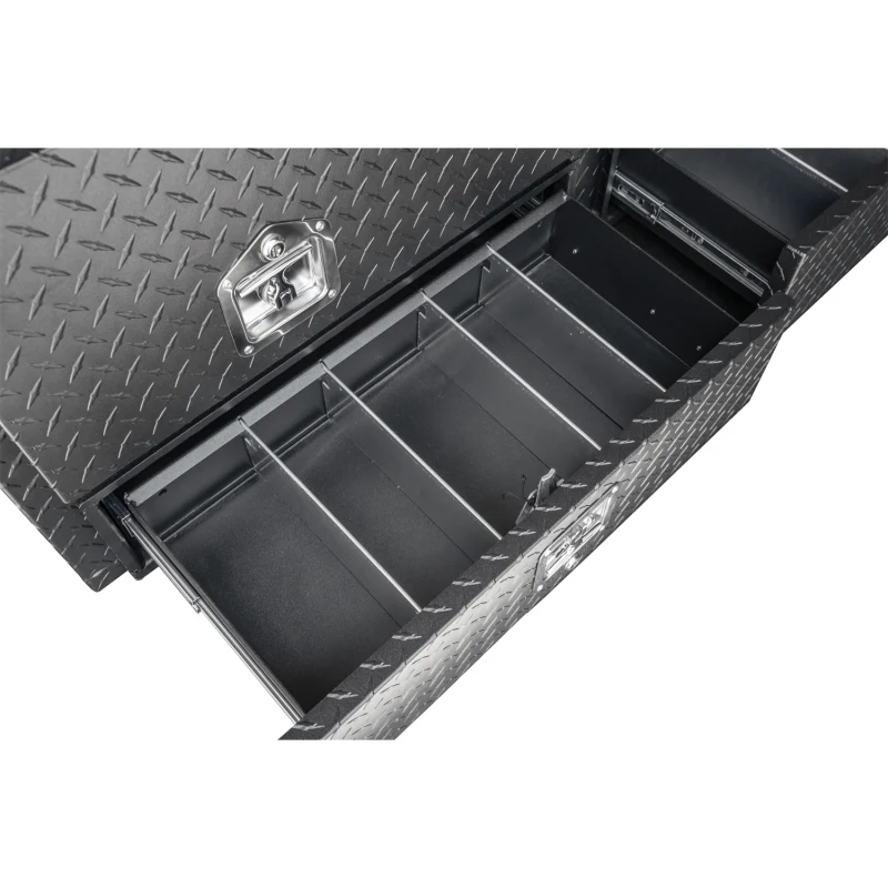 Buyers Products Pickup Contractor Top Mount Truck Box With Drawers 72" Matte Black Aluminum 1735641 - Image 6